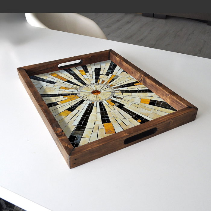 Aberto Design REF008 Bandeja de Madera Maciza con Impresión UV, 48x38x4 cm, Elegante y Duradera para Decoración del Hogar Aberto Design REF008 Bandeja de Madera Maciza con Impresión UV, 48x38x4 cm, Elegante y Duradera para Decoración del Hogar
