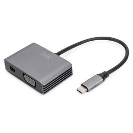 Digitus Adaptador Gráfico USB Type-C™ a Mini DisplayPort + VGA 4K 2 en 1