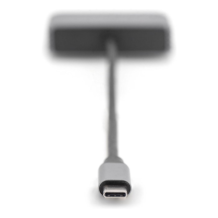 Digitus Adaptador Mini DP + VGA 4K/30Hz Gris Aluminio 20cm