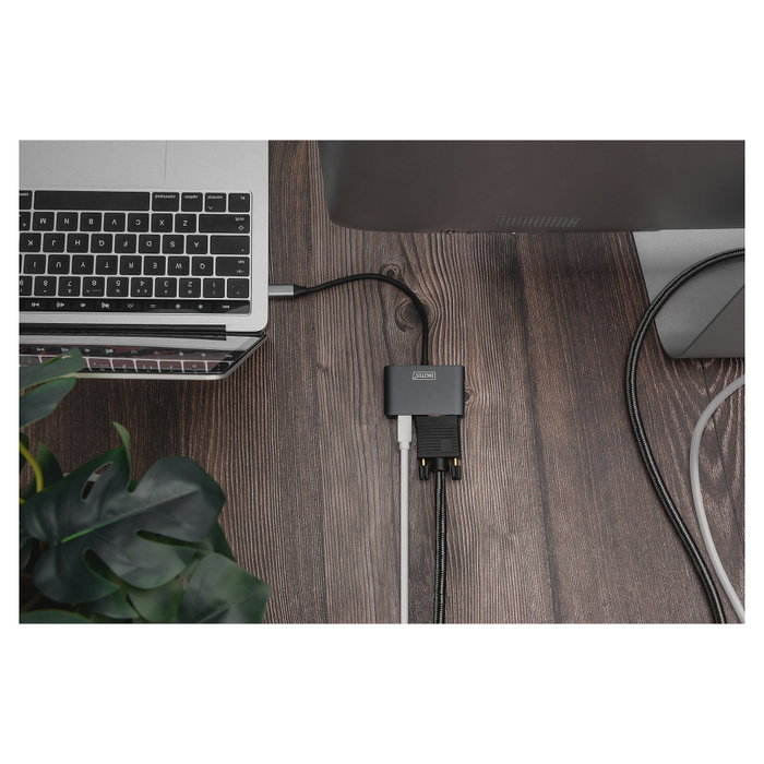 Digitus Adaptador Gráfico USB Type-C™ a Mini DisplayPort + VGA 4K 2 en 1