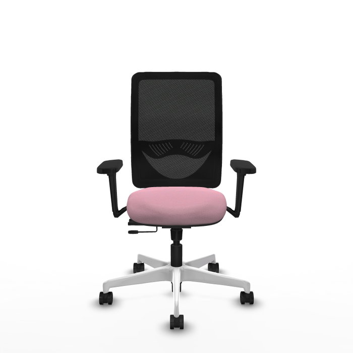PIQUERAS Y CRESPO Silla de oficina Zulema Rosa con Brazos 3D PIQUERAS Y CRESPO Silla de oficina Zulema Rosa con Brazos 3D
