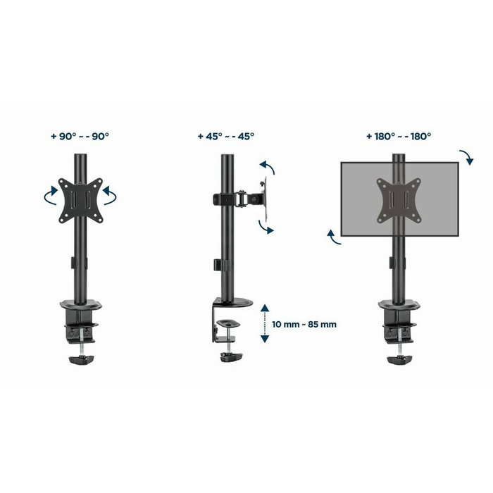 GEMBIRD MA-D1-02 Soporte para Monitor de Escritorio Negro