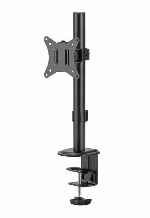 Gembird MA-D1-02 Soporte de Mesa Ajustable para Monitor Único 17 a 32 Pulgadas con Giratorio, Inclinación 45°, Rotación 180° y Montaje VESA (100x100/75x75 mm), Negro
