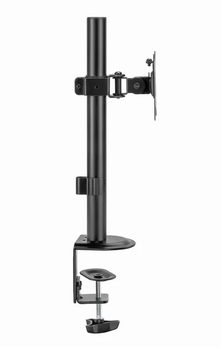 Gembird MA-D1-02 Soporte de Mesa Ajustable para Monitor Único 17 a 32 Pulgadas con Giratorio, Inclinación 45°, Rotación 180° y Montaje VESA (100x100/75x75 mm), Negro