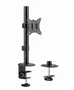 Gembird MA-D1-02 Soporte de Mesa Ajustable para Monitor Único 17 a 32 Pulgadas con Giratorio, Inclinación 45°, Rotación 180° y Montaje VESA (100x100/75x75 mm), Negro