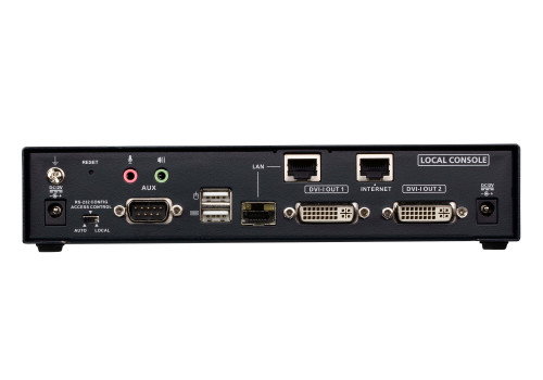 ATEN Transmisor KVM sobre IP KE6940AiT/AX-G - Extensor Dual Monitor DVI-I, Acceso por Internet, USB, 1920x1200, Negro
