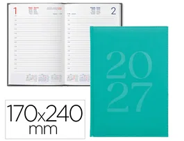 Liderpapel Agenda de oficina 2027 día página turquesa