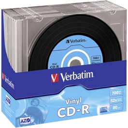 Verbatim CD-R AZO Data Vinyl 700MB 52x Pack de 10