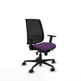 PIQUERAS Y CRESPO Silla de oficina Alares Morado y Negro