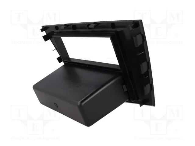 ACV Bastidor de montaje de radio para Seat Leon 2005->, 2 ISO, Negro