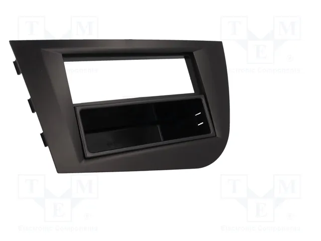 ACV Bastidor de montaje de radio para Seat Leon 2005->, 2 ISO, Negro