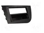 ACV Bastidor de montaje de radio para Seat Leon 2005->, 2 ISO, Negro