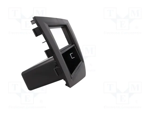 ACV Bastidor de montaje de radio para Seat Leon 2005->, 2 ISO, Negro