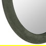Espejo Redondo Verde Mdf-Tejido 80 X 4 X 80 cm