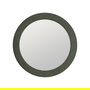Espejo Redondo Verde Mdf-Tejido 80 X 4 X 80 cm