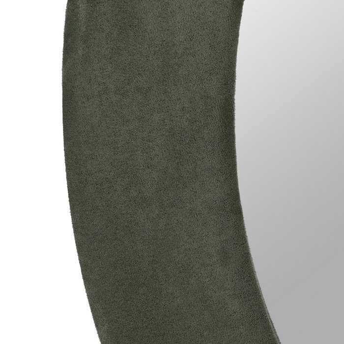 Espejo Redondo Verde Mdf-Tejido 80 X 4 X 80 cm