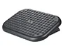 Q-connect Reposapiés de Plástico Ajustable en Altura con Superficie de Masaje y Ángulo Ajustable 448x90x325 mm