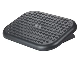Q-connect Reposapiés de Plástico Ajustable en Altura con Superficie de Masaje y Ángulo Ajustable 448x90x325 mm
