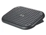 Q-connect Reposapiés de Plástico Ajustable en Altura con Superficie de Masaje y Ángulo Ajustable 448x90x325 mm