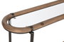 DKD Home Decor Consola Loft Natural Negro 36 x 81 x 131 cm