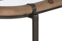 DKD Home Decor Consola Loft Natural Negro 36 x 81 x 131 cm