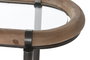 DKD Home Decor Consola Loft Natural Negro 36 x 81 x 131 cm