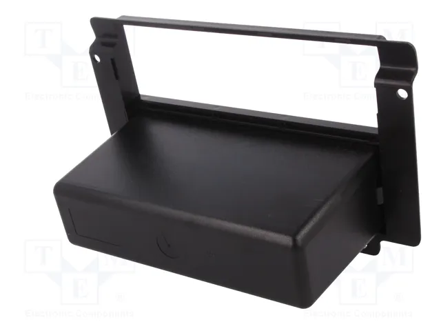 PER.PIC. Bastidor de montaje de radio 2 DIN para Land Rover Freelander 2004-2007, negro