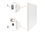 NOBO Pizarra Blanca Magnética Infinity Modular Sin Marco 900 x 600 mm