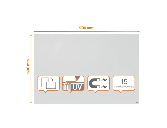 NOBO Pizarra Blanca Magnética Infinity Modular Sin Marco 900 x 600 mm NOBO Pizarra Blanca Magnética Infinity Modular Sin Marco 900 x 600 mm