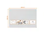 NOBO Pizarra Blanca Magnética Infinity Modular Sin Marco 900 x 600 mm