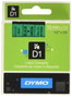 Dymo Cinta D1 Negro sobre verde 12mm x 7m
