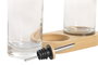 DKD Home Decor Set de Aceitera y Vinagrera de Cristal de 2 Piezas, 500ml