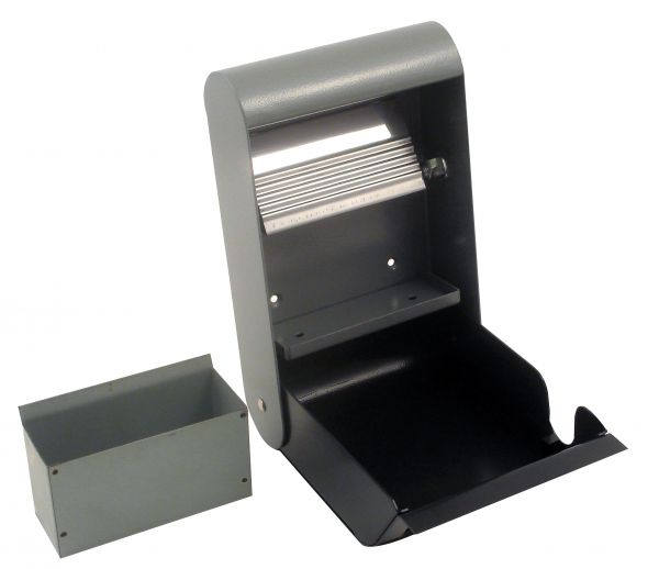 PROBBAX - AT-0202-DGRY - Cenicero de exterior para pared rectangular 1,5 L - 15,2 x 6,4 x 25,5 cm - Gris oscuro