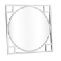 DKD Home Decor Espejo de Acero y Cristal Plateado 70x70 cm