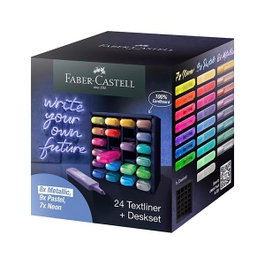 Faber-Castell Textliner 46 Set de Escritorio 24 Marcadores Fluorescentes Surtidos