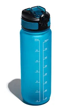 Muitomas WBOTTLESP750BL - Botella de agua deportiva reutilizable 750ml azul ártico, a prueba de fugas y con pajita