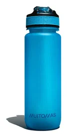 Muitomas WBOTTLESP750BL - Botella de agua deportiva reutilizable 750ml azul ártico, a prueba de fugas y con pajita