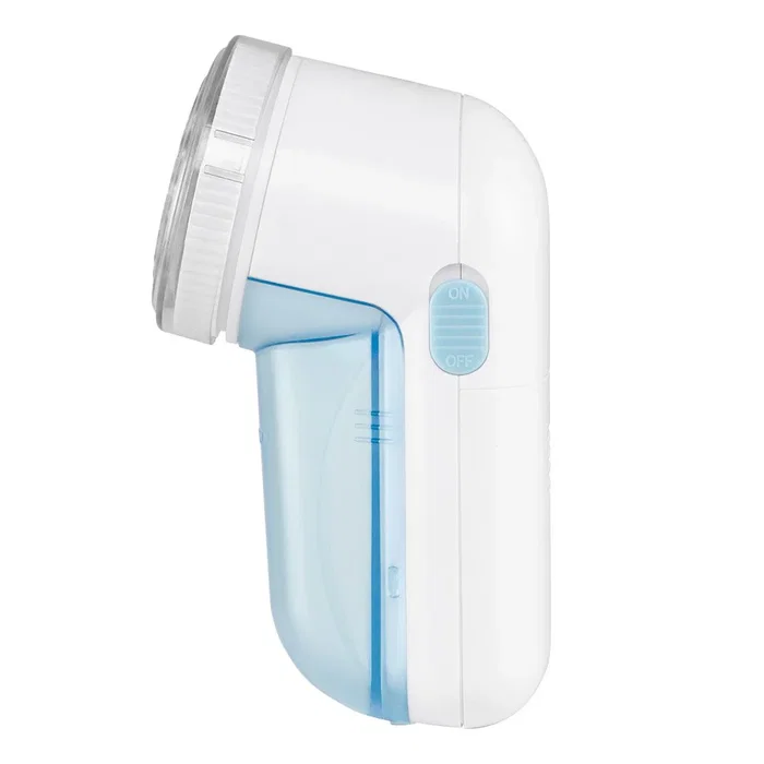 Orbegozo QP 6400 Quitapelusas Eléctrico Portátil, Blanco, Acero Inoxidable, Funciona con 2 Pilas AA, con Cepillo de Limpieza