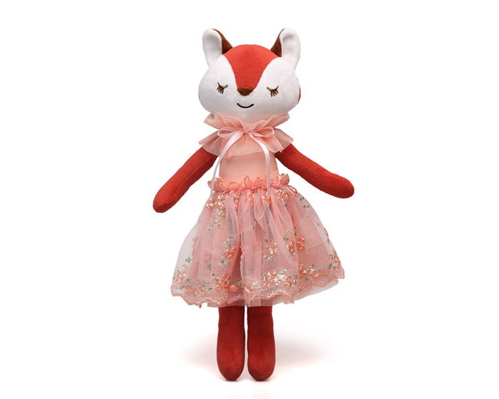 KioKids Muñeca de Trapo Zorro para Bebés y Niños, Juguete Suave +10 Meses KioKids Muñeca de Trapo Zorro para Bebés y Niños, Juguete Suave +10 Meses