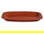 La Dehesa Bandeja Plana Rectangular 26x20 cm Barro Refractario Color Miel (Set de 13)