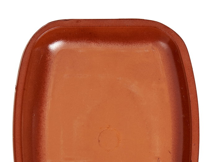 La Dehesa Bandeja Plana Rectangular 26x20 cm Barro Refractario Color Miel (Set de 13)