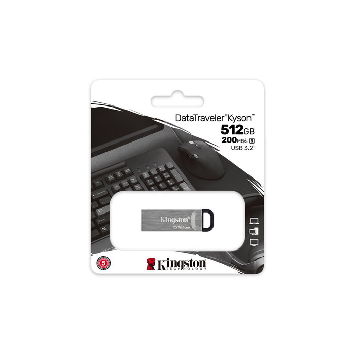 Kingston DataTraveler Kyson 512 GB Plata