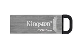 Kingston DataTraveler Kyson DTKN/512GB 512GB USB Flash Drive USB 3.2 Gen 1 Tipo A, Sin Capuchón con Presilla para Llavero, Plata, Velocidad Lectura 200MB/s