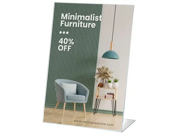 Archivo 2000 Expositor sobremesa DIN A5 vertical 55x150x210 mm PETG flexible transparente