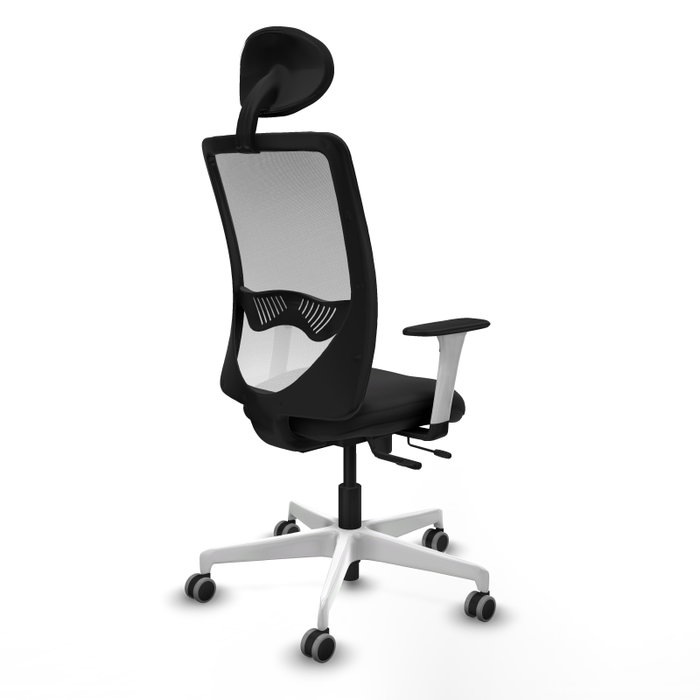 PIQUERAS Y CRESPO Silla de oficina Zulema con mecanismo Sincro/Traslack, Negro/Blanco PIQUERAS Y CRESPO Silla de oficina Zulema con mecanismo Sincro/Traslack, Negro/Blanco