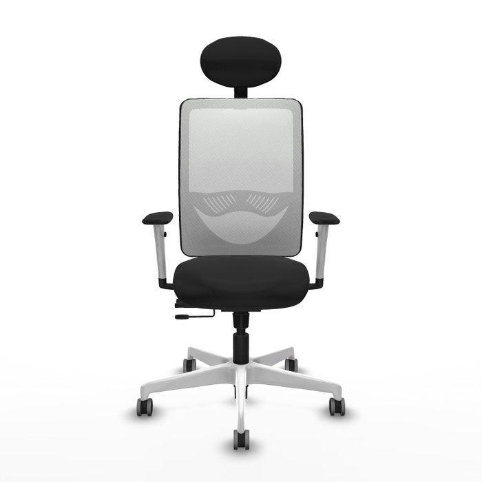 PIQUERAS Y CRESPO Silla de oficina Zulema con mecanismo Sincro/Traslack, Negro/Blanco PIQUERAS Y CRESPO Silla de oficina Zulema con mecanismo Sincro/Traslack, Negro/Blanco