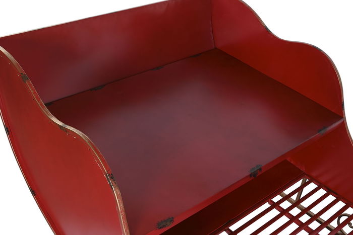 DKD Home Decor Trineo Navidad Tradicional XXL Rojo Dorado 220 x 100 x 110 cm LED Metal DKD Home Decor Trineo Navidad Tradicional XXL Rojo Dorado 220 x 100 x 110 cm LED Metal