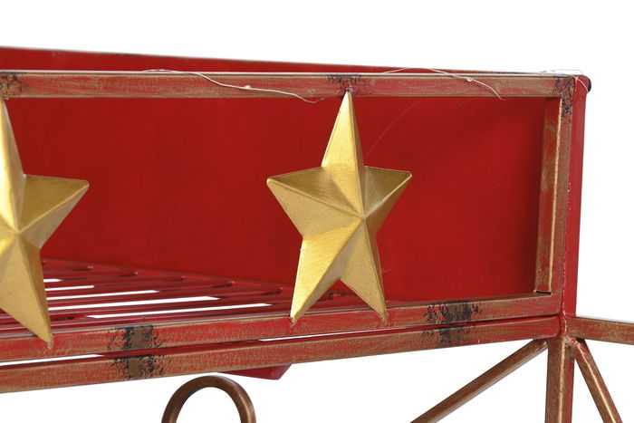 DKD Home Decor Trineo Navidad Tradicional XXL Rojo Dorado 220 x 100 x 110 cm LED Metal DKD Home Decor Trineo Navidad Tradicional XXL Rojo Dorado 220 x 100 x 110 cm LED Metal