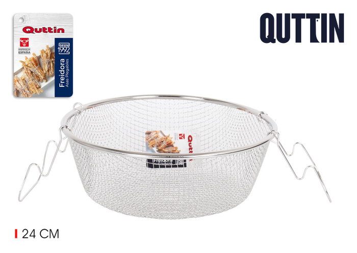 Quttin Freidora Metal 24cm con 2 Asas Quttin Freidora Metal 24cm con 2 Asas