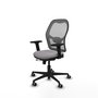 PIQUERAS Y CRESPO Silla de oficina Jorquera Gris con mecanismo Sincro/Traslack